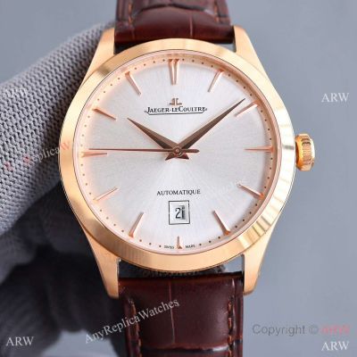 Faux Jaeger-Lecoultre Rose Gold Master Ultra Thin Watch Citizen Movement